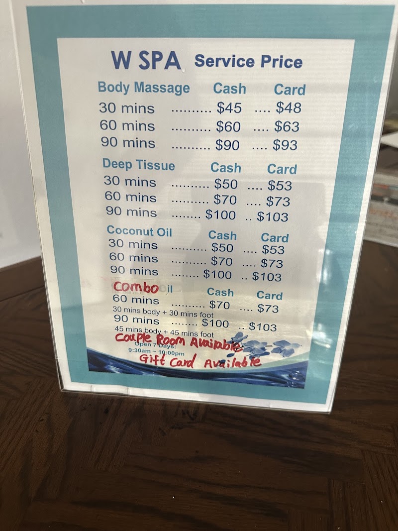 W Spa Massage(body&foot), massage spa in Salinas, CA, photo 1 of 10